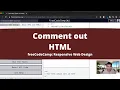 Comment out HTML Basic HTML and HTML5 freeCodeCamp Tutorial