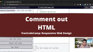 Comment out HTML Basic HTML and HTML5 freeCodeCamp Tutorial