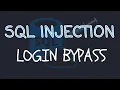 SQL injection Tutorial - Login Bypass