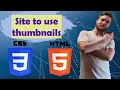 Lesson 29 Site to use thumbnails HTML for beginners