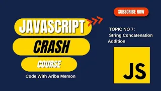String Concatenation Addition In JavaScript JavaScript Tutorial in Hindi