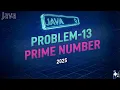 Day45-Prime Number Program in Java Using For Loop Easy Explanation for Beginners
