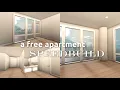 a free apartment speedbuild layout speedbuild 58k bloxburg speedbuild