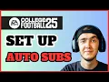 How To Setup Auto Subs in EA College Football 25 Full Guide 2024