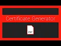 How to Make a PDF Certificate Generator