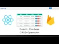 Complete React CRUD Application with Firebase Real Time Database