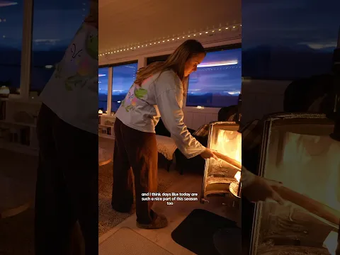 Alone in my cabin as the darkness returns to Svalbard ✨