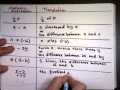 Algebraic Expressions-Translations-Exponents