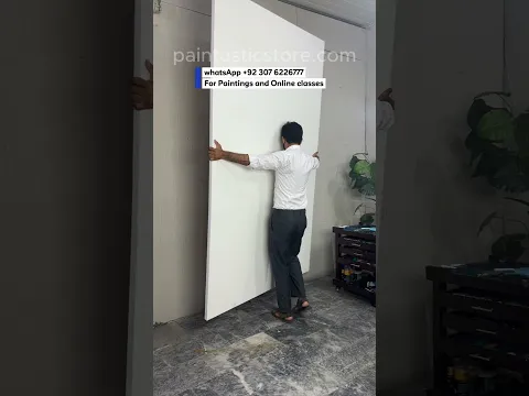 Making a Huge 5×8 ft Canvas for a Custom Painting Order | Paintastic Valley