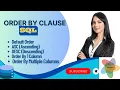 SQL ORDER BY Clause Sorting in SQL ASC DESC In SQL Sorting by Multiple Columns - P1