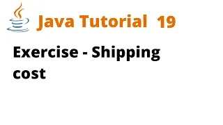 Java Tutorial 19 - Exercise
