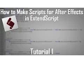How to Make Basic Scripts for After Effects