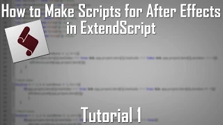 How to Make Basic Scripts for After Effects