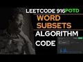 LeetCode 916 Word Subsets You Won t Believe the SIMPLE Solution to LeetCode 916 Word Subsets