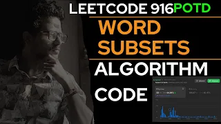 LeetCode 916 Word Subsets You Won t Believe the SIMPLE Solution to LeetCode 916 Word Subsets