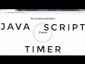 Make Timer Using JavaScript