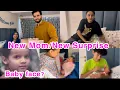 New Mom Moonzarin ko mila ek suprise gift ❤️ Baby ka face kispe gaya hoga? 😍SheziMoonShaikh 