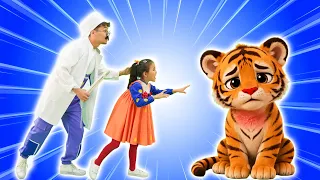 Animal Finger Family 🐘🦁 + Where Is My Hat? 🎩 | Nursery Rhymes & Kids Songs Compilation | Hokie Pokie