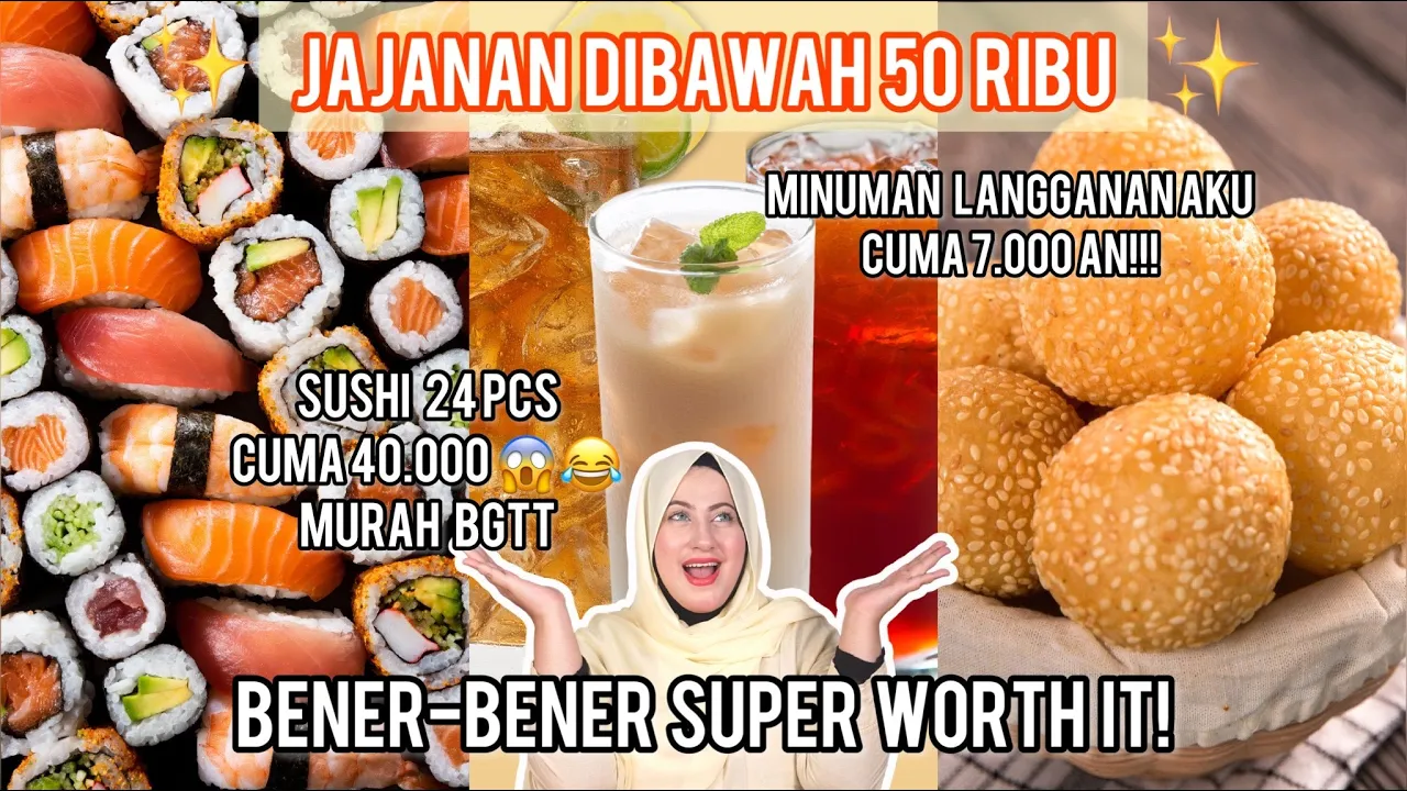 JAJANAN FAV TASYI (EP 10) SEMUA DIBAWAH 50RB - MAKANAN MURAH MERIAH YANG SUPER ENAK, WAJIB NONTON!