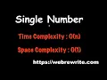 Single Number LeetCode Single Number LeetCode Java LeetCode 136 Programming Tutorials