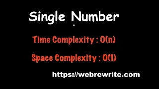Single Number LeetCode Single Number LeetCode Java LeetCode 136 Programming Tutorials