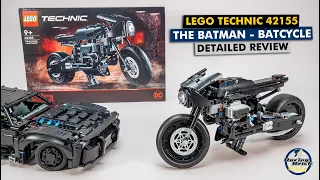 LEGO Technic 42155 The Batman - Batcycle detailed building review