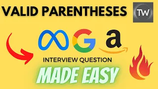 Valid Parentheses Leetcode - 20 Python Coding Interview