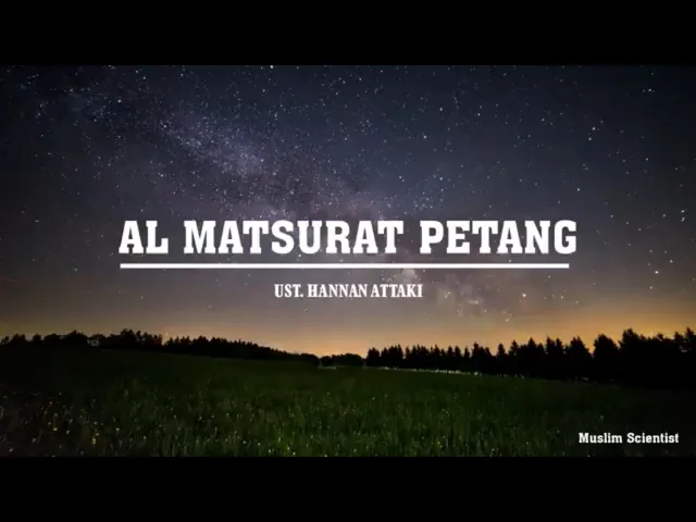 Download MP3 Dzikir Al Matsurat Sore/Petang | Ustadz Hanan Attaki