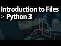 Introduction to Files and Bytes in Python 3