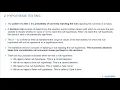 explain a decision rule the power of a test and the relation