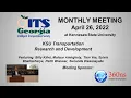 ITSGA 2022 04 26 Monthly Meeting KSU Transportation Research and Development