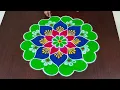 3 1dots beautiful sankranti special rangoli easy sankranti rangoli Pongal kolams Kaa Rangoli