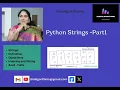 10 Python - Strings Part1