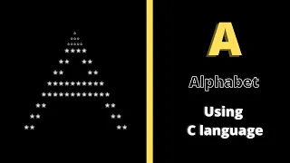 Alphabet A in pattern using for loop in C language Star pattern programs Harsh Monitor