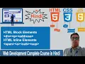 HTML Tutorial Html Block and Inline Elements Web Development Tutorial
