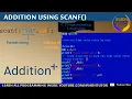 scanf in c addition in c C Program to Add Two Integers how to learn c programming