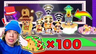 Open 100 Taco Blocks And Steal The Secret Brain Lot ROBLOX 
