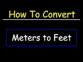 How To Convert Meters to Feet Dimensional Analysis