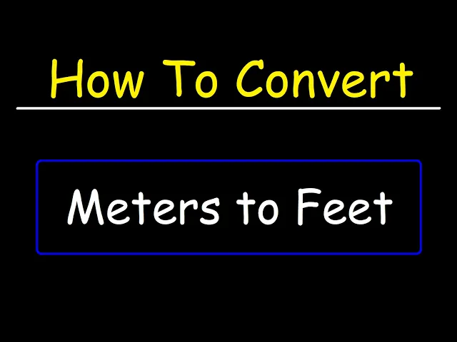 Download MP3 How To Convert Meters to Feet | Dimensional Analysis