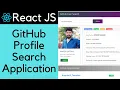 GitHub Profile Search App in React JS React Online Classes NAVEEN SAGGAM Ui Brains