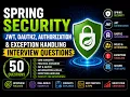 Spring Security Interview Questions JWT OAuth Spring Interview Series Java Smit Roy Smit4j