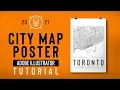 City Map Poster - Adobe Illustrator Tutorial