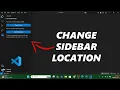 How To Switch Sidebar Location On VS Code