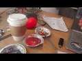 My Art Table Set-Up Inside Sextant Coffee Roasters in The Mission San Francisco 2025