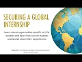 Securing a Global Internship Panel
