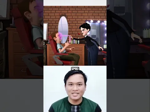 AKSI KOCAK DITEMPAT CUKUR RAMBUT‼️#shorts #shortsfeed #storytelling