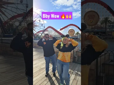 Bby Wow trend at Disney California 🔥 #dancetrend #dance #disneylandcalifornia