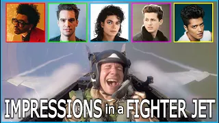 32 impressions in a fighter jet 