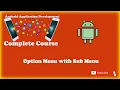 Options Menu with Sub Items Android Application Development