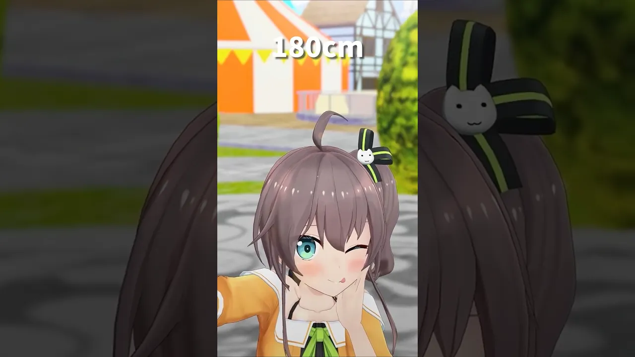 【インパ中！】How tall are you? 🏮🎧🔧💅✨ #hololive #ホロライブ #遊園地 #ﾄﾞﾔｧ